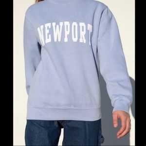John Galt Erica Newport Crewneck Sweatshirt Purple